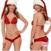 Roupa de Natal Sexy Europeu e Americano Comércio Exterior Lingerie Feminina Adulto Natal Vestuário Biquini