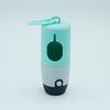Dispensador de bolsas de basura para mascotas portátil con lámpara eléctrica pequeña LED inodoro material degradable combinación bolsa de basura para perro