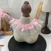 Renda de gaze de neve de camada dupla com babados de 5 cm de largura, Lolita, animal de estimação, boneca, roupas, tecido para brinquedos, acessórios DIY feitos à mão