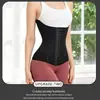 Reductor de cintura transpirable fino transfronterizo soporte de pecho en forma de U cinturón de cintura con hebilla de tres filas cinturón moldeador de cintura de doble capa fitness reloj de arena control de abdomen