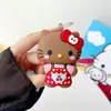 Gato Gatito de Silicona Dibujo Animado Lindo Adecuado para Soporte Magnético Magsafe con Fuerte Adsorción y Airbag Retráctil para Escritorio