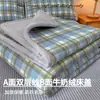2026 Nuevo Estilo Doble Capa de Gasa por un Lado y Vellón de Leche por el Otro Manta de Vellón para Bebé Juego de Tres Piezas Hogar Tatami Doble Cara Utilizable