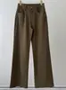 Jeans BORBOTIE para mujer 2026 colección otoño/invierno nuevo estilo BC old money cintura alta ligeramente elásticos sueltos de pierna ancha