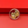 Oro Puro 999 Juego Completo de Doce Colores de Oro del Zodiaco Pegatinas para Teléfono Móvil para Exquisitos Regalos Navideños Shuibeike Mayoreo