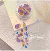 Película de mica de colores mixtos para decoración de uñas japonesa, fragmentos irregulares ultrafinos, tiras brillantes, material para uñas, joyería