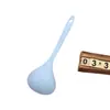 Cuchara de Sopa de Paja de Trigo para Uso Doméstico, Mango Largo, Colgable, Engrosada, Resistente al Calor, Adecuada para Servir Sopa y Gachas, Utensilio de Cocina