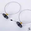 Hebilla de seguridad removedor de hebillas hebilla desechable ropa hebilla magnética RF etiqueta dura de centro comercial RF 8.2 cuadrado cuadrado negro
