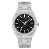 Reloj Popular Transfronterizo Moda Masculina Negocios Lujo Cielo Estrellado Luminoso Resistente al Agua Correa de Acero Reloj de Cuarzo Venta Directa de Fábrica