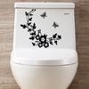 1111 comércio exterior borboleta flor de rattan esculpida adesivos de vaso sanitário adesivos de parede multicoloridos decoração de sala de estar Ebay