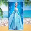 Toalla de playa de microfibra estampada absorbente toalla de baño para natación estilo princesa toalla de playa para niños toalla de baño