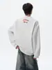 Sudadera con Capucha y Estampado de Dibujos Animados de Marca de Moda Cuello Redondo para Hombre Invierno Retro Versátil Deporte Capa Base High Street Holgada Ropa Interior para Pareja