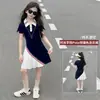 Vestido Súper Estiloso de Calle para Niñas Modelo Nuevo 2026 Vestido Polo de Alta Gama para Niñas Mayores Vestido Impresionante