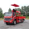 Guindaste Montado em Caminhão Dongfeng Huashen de Linha Única com 3 Seções de 10 Toneladas, Guindaste Montado em Caminhão e Veículo de Transporte, Engenharia de Mina de Carvão, Assistência de Direção