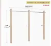 Estante de Exhibición para Tienda de Ropa Estante de Ropa de Acero Inoxidable Montado en la Pared Tienda de Ropa para Mujer Modelo Nuevo Estante de Exhibición de Madera Maciza de Pie Venta al por Mayor