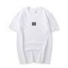 Estilo Minimalista Algodão Puro Ombro Direito Gola Redonda Top Curto Verão Solto Estudante Manga Curta Básico Casual Camiseta Blusa Feminina