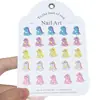 Joyería para Arte de Uñas de Resina Dibujos Animados Dinosaurio Comida Linda Juguete Joyería para Uñas Aretes Funda para Teléfono Móvil Accesorios de Uña Portátiles