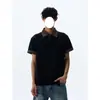 Camisa Polo Color Block com Lapela Xadrez Estilo Americano Cleanfit Verão 2026 Nova Camiseta de Manga Curta de Alta Qualidade