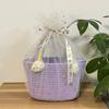 Gran Marca Bebé Luna Llena Souvenir de Cumpleaños Niños Cien Días Banquetes Bolsas de Regalo de Agradecimiento Bolso de Mano Tejido a Mano para Salir Estilo Pastoral