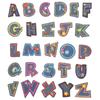 Parche adhesivo creativo blanco y negro con letras y números en inglés, número de uniforme, pinyin, accesorios para ropa, pegatinas de tela bordada