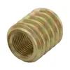 Porca Passante Roscada Interna e Externa de Aço Carbono, Cor de Ferro Zinco Tampa de Parafuso para Móveis com Rosca Interna, Porca Embutida M6M8M10