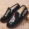Zapatos bordados para niñas, estilo étnico, de tela para niños, hechos a mano en Beijing, de baile Melaleuca, estilo chino Hanfu.