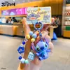 Colgante de Playmate Auténtico de la Serie Stitch Llavero de Dibujos Animados Muñeca Llavero Creativo de Bebé Interestelar Coche