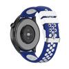 Adequado para pulseira de silicone de furo redondo bicolor para Huawei watch3, fivela de relógio de metal, pulseira Huawei watch3 pro