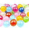 25/30mm bola elástica de flor mixta bola elástica máquina de torcer huevos de un yuan juguete ojos mágicos sandía bola de goma suministro transfronterizo