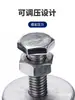 Válvula Reductora de Presión 304 con Grifo Medidor Agua Potable Acero Inoxidable Rosca Ajustable Válvula Estabilizadora de Presión Tubería de Agua Caliente de Alta Temperatura Válvula de Presión Constante