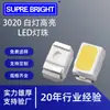 Serie 3020 Luz Blanca Alta Brillance Diodos LED Emisores Lámpara Beads SMD3020 Tamaño LED de Montaje Superficial Blanco Puro