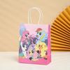 Bolsas de Regalo para Compras de Productos Nuevos Transfronterizos Bolsas de Tote de Papel Kraft al por Mayor Bolsas para Empaque de Regalos de Cumpleaños Dulces y Snacks