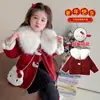 Jaqueta Matelassê com Capuz para Meninas, Estilo Outono e Inverno, Jaqueta Quente Estilo Infantil, Roupa de Inverno, Suéter de Pelúcia Cartoon para Bebê Menina