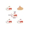 Accesorios de Joyería de Aleación para Hacer Manualidades con Forma de Gota de Aceite Bolsita de Maquillaje para Niñas Accesorios de Tacones Altos Pulsera Pendientes Colgante W507