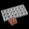 Molde de Chocolate de Plástico Duro PS Molde de Cubitos de Hielo Rosa Herramientas para Hornear Gelatina 3D Disponibles en Varios Estilos