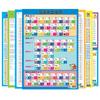Pegatinas de pared educativas para niños, cuadros colgantes grandes silenciosos, conexión para niños de primer grado, pinyin chino, alfabetización matemática, aprendizaje