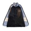 Jaqueta de Carga Colorblock Masculina Primavera e Outono Oversize Estilo Tooling Sem Capuz Casal Moda Nacional Estilo Japonês Jaqueta com Gola
