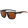 Gafas de Sol Polarizadas de Moda Cuadradas de Nuevo Estilo para Hombres, Elegantes y Sencillas, Adecuadas para Deportes al Aire Libre, Gafas de Sol Versátiles con Protección Solar para Hombres, Transfronterizo