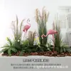 Simulação de Capim-dos-pampas Setaria Gramínea Decorativa Celebridade da Internet Restaurante Celebrado Vitrine de Shopping Center Paisagismo Verde Design de Paisagismo de Piso