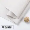 Tecido de Linho Estilo Japonês e Coreano Cor Sólida Sofá Tecido Liso de Algodão e Linho Pano de Fundo DIY Toalha de Mesa Feita à Mão