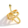 Pulsera de Aleación Abierta con Diseño de Serpiente Transfronterizo Europeo y Americano Exagerada Galvanoplastia Personalizada Retro Joyería de Mano Al por Mayor