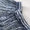 Falda de Verano Nueva Retro de Algodón y Lino Estampada de Corte A para Mujer, de Cintura Alta, Holgada, Adelgazante, Estilo Suave, de Longitud Media