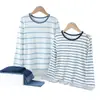 Pijama Masculino, Tipo A Modal, Roupa de Casa de Verão para Crianças, Conjunto Listrado para Ar Condicionado para Crianças Maiores, Solto e Confortável