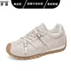 Zapatos Argan de color block retro para mujer, versión de piel de vaca, novedad de otoño 2026, zapatillas deportivas casual versátiles, zapatillas de entrenamiento alemanas