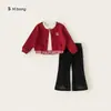 Colección de Ropa para NiñasRopa de Otoño para Niñas Jóvenes, Conjunto de Dos Piezas con Pantalones y Mangas Largas para Niños