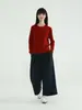 ¡Pantalones Acortados Lulu de Algodón Tushu! Pantalones anchos de dobladillo enrollado versátiles de estilo retro para mujer, 26 otoño de cintura alta adelgazantes casuales