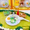 Nuevo Creativo DIY Omelette de Curry Casa de Juego Divertida para Niños Set de Juguetes Collage de Descompresión Creación Hecha a Mano