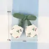 Accesorios de Tela para Niños Listos para Usar Moño Flor Forma de Cereza DIY Lindos Accesorios para el Cabello Ropa Velcro