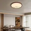 Lámpara de Techo Estilo Song Estético Moderno Chino para Sala de Estar, Comedor, Estudio, Dormitorio, Color Nogal Nuevo 2025