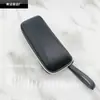 Estojo para Óculos de Sol Eva Preto com Cordão, Portátil, Quadrado, Moderno, para Óculos de Grau Femininos em Estoque