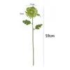 Ramo de flores artificiales de crisantemo cola de fénix de PU para decoración de escenas, crisantemo lujoso de un solo tallo para arreglo floral, flor artificial